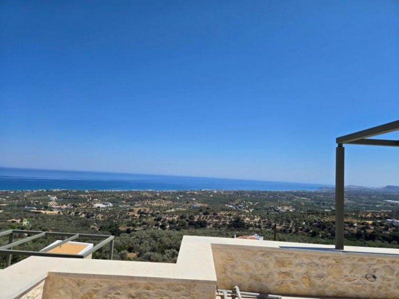 Maroulas Kreta, Maroulas: Neu gebaute Villa mit Meerblick zu verkaufen Haus kaufen